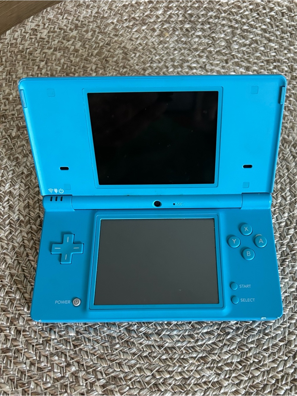 Aqua Blue Nintendo DSHandheld Gaming Console - Portable Dual-Screen